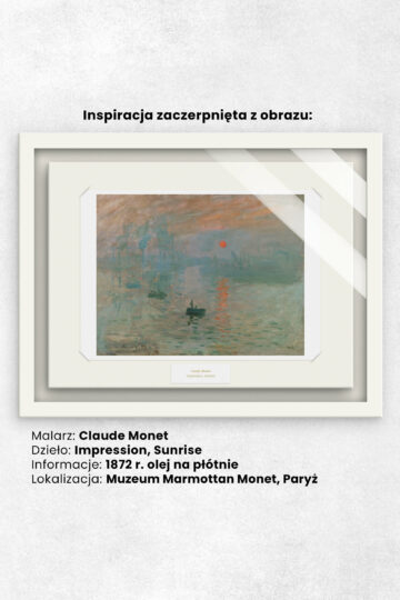 Piżama damska Ligia Plus Size, Claude Monet